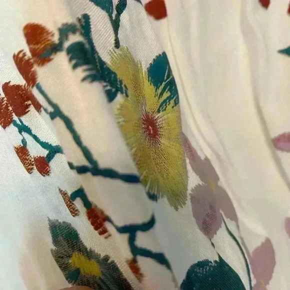 Entro Womens Floral Boho Midi Lined Rayon Johnny Was like dress small - Picture 6 of 13